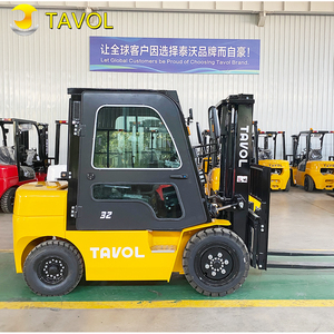 Montacargas Diésel con Motor Euro V, Montacargas de <span class=keywords><strong>2</strong></span>, 3, 3.5 y 4 Toneladas con Neumáticos Delanteros Dobles, Montacargas con Mástil de 3 Etapas de 5 Metros - Product Image 4