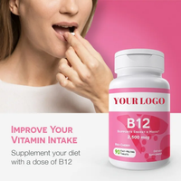 Compléments de Vitamine B12 à Marque Blanche OEM – Meilleur Prix – Comprimés et Gélules de Méthylcobalamine de Qualité Alimentaire pour Adultes