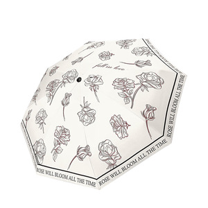 Nouveau style pastoral, <span class=keywords><strong>parapluie</strong></span> double couche en colle <span class=keywords><strong>de</strong></span> couleur <span class=keywords><strong>haut</strong></span> <span class=keywords><strong>de</strong></span> <span class=keywords><strong>gamme</strong></span>, léger et luxueux, imprimé <span class=keywords><strong>de</strong></span> roses, pour femmes, résiste aux rayons UV - Product Image 5