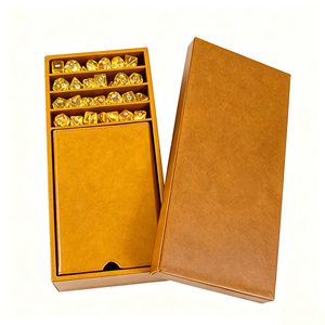 Tour à dés pliable en cuir PU 2-en-1 avec plateau de jeu et boîte à dés pour DND, idéal pour les magasins de jeux, les commandes en gros et la personnalisation de logo acceptée - Product Image 3