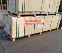 SONSILL Revêtement Mural Cannelé Composite Bois-Plastique Ignifuge Étanche pour Décoration Extérieure