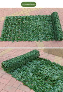 Greenery Artificial <strong>Leaf</strong> Privacy Roll Fence <strong>Screen</strong> for Wall Covering Decoration - Product Image 6