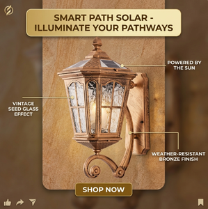 Lampada Solare <span class=keywords><strong>da</strong></span> Parete IP65 Impermeabile in Alluminio Stile Retrò per <span class=keywords><strong>Giardino</strong></span>, Villa, Esterno, Balcone e Cancello - Product Image 5