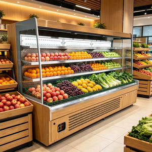 Vitrina Refrigerada de 3.0m con Enfriamiento por <span class=keywords><strong>Aire</strong></span> y Control de Humedad, Refrigerador Comercial para Frutas y Verduras Frescas - Product Image 6