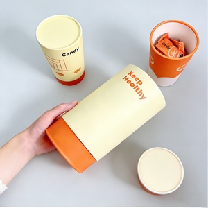 Tube en carton rigide personnalisé, écologique, en papier enduit, pour emballage cosmétique - Product Image 4