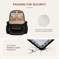 Sac à dos pour ordinateur portable LOVEVOOK 15,6 pouces avec porte-gobelet, imperméable, pour le travail, les voyages d'affaires, antivol, en polyester, style décontracté