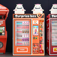 Vente en gros Metro Blind Box Distributeur automatique SDK personnalisé avec carte de crédit et paiement en espèces POP Mart Cartes à collectionner Distributeur automatique Labubu