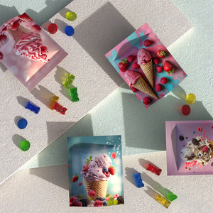 In kỹ thuật số mùi bằng chứng túi nhựa trẻ em bằng chứng Mylar Túi 3.5g Hoa Dây Kéo Túi Túi - Product Image 4