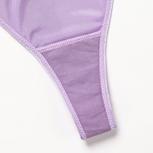 Tanga Sexy de Verano para Mujer al por Mayor, Ropa Interior de Playa de Hilo Elástico Suave y Liso, Tanga de Tiro Bajo, Secado Rápido y Transpirable - Product Image 5