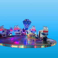Manèges Break Dance sur le thème de l'espace, équipements interactifs de parc d'attractions pour enfants et adultes, pour parcs urbains extérieurs et fêtes foraines