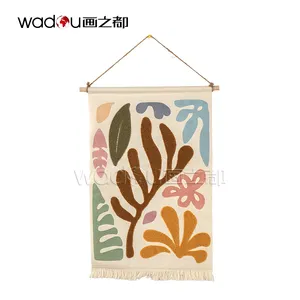 2022 Top Sale Towel embroidery hang Painting And Wall Arts Wall Pictures For Living Room Decor