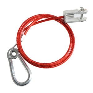 Câble de sécurité détachable en acier allié au zinc pour <span class=keywords><strong>remorque</strong></span>, pièces détachées, câble en acier, câble de sécurité avec support - Product Image 1