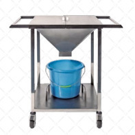 Chariot de nettoyage des plaies en acier inoxydable 800x500x800mm, chariot médical multifonctionnel pour usage hospitalier - Product Image 5