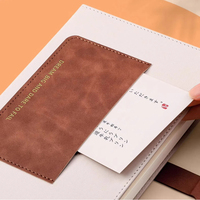 Promotion d'usine : Carnets lignés, Agendas magnétiques, Marque privée personnalisée, Carnet de poche A5 en cuir avec porte-stylo élastique