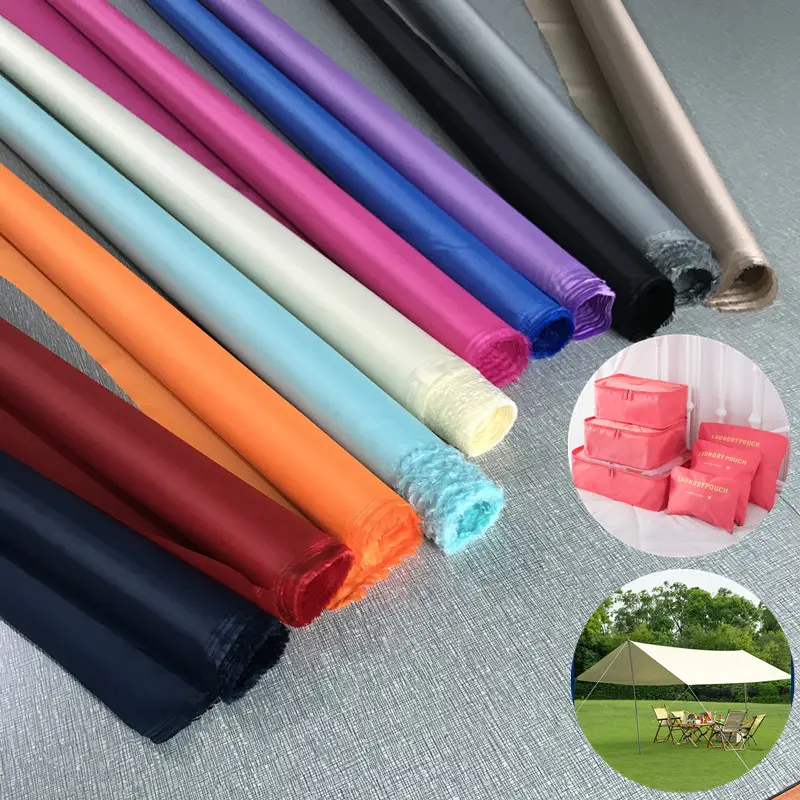 Покрытая полиэфирная водонепроницаемая ткань Оксфорд наружная ветрозащитная для изготовления палатки рюкзака