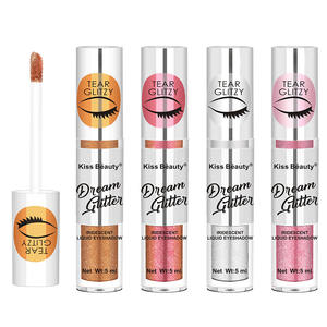 Kiss Beauty 8 Shades 5ml <span class=keywords><strong>Eyeshadow</strong></span> cair tahan air Glitter warna-warni produk Makeup kosmetik tabung kustom Label pribadi - Product Image 5