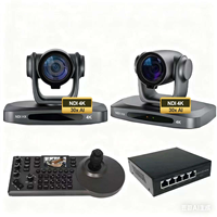 USD1098 Kostenloser Versand G530N Streaming-Kamera-Kit = 2 Stück NDI 4K 30X Optischer Zoom PTZ Konferenzkamera und Controller und PoE-Switch