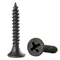 Vis autoperceuses pour plaques de plâtre, tête trompette noire, 3,5 mm x 25 mm, pour panneaux de gypse