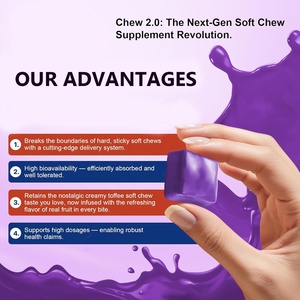 VigoWorld senza zucchero per bambini con calcio mastica morbida D3 e K2 per 9 caramelle gommose di calcio con alghe rosse calcio calcio criniera Omega 3 - Product Image 6