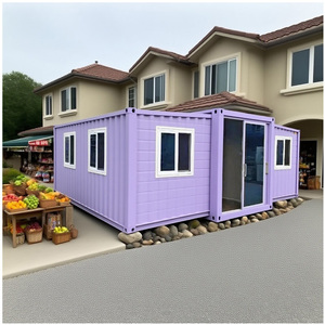 Maisons modulaires en acier de style européen de luxe, résistantes au vent et aux tremblements de terre, villa préfabriquée, salon, entrepôt - Product Image 1