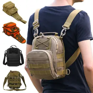Outdoor Sports Tactical Backpack EDC Sling Bag Concealed Carry Crossbody Molle Shoulder Chest Pack