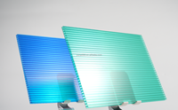 Feuille creuse de plastique PC de poids léger transparent d'abri d'auto de serre de véranda d'utilisation de feuille de polycarbonate