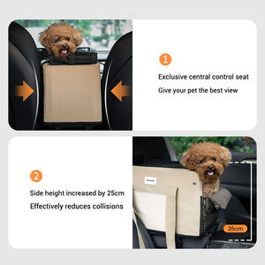 Asiento de Coche Portátil de Lujo para Mascotas, Bolsa de Transporte Transpirable, Ajustable, Impermeable, Suave, Antisuciedad, Cojín de Copiloto para Mascotas, Moderno - Product Image 2