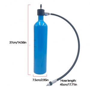 Inflador de Bicicleta de Aleación de Aluminio de 1.15L de Alto Flujo para MTB y Carretera, Herramienta de Aire, Válvula de Impulso para Neumáticos, Cilindro de Gas, Sin Cámara - Product Image 6