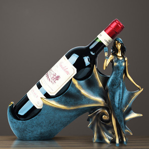 Европейский антикварный винный стеллаж для украшения гостиной и учебы - Product Image 5