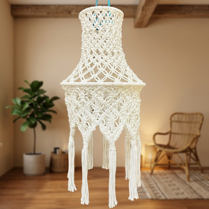 Support de plante suspendu en macramé, support de terrarium en corde tissée fait à la main, décoration de maison bohème - Product Image 1