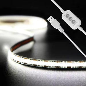 Micro linh hoạt RGB <span class=keywords><strong>LED</strong></span> Strip ánh sáng đèn 4.92 feet/1.5 mét trắng thiết kế hiện đại chịu nhiệt không thấm nước trong nhà phòng chiếu sáng - Product Image 1