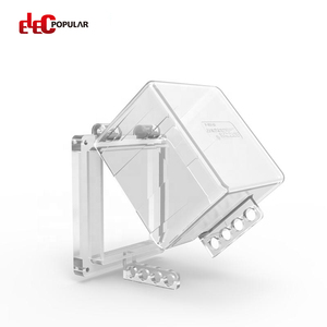 Elecpopular nhựa trong suốt e-stop push <span class=keywords><strong>button</strong></span> khóa bảo vệ bao gồm khóa xi lanh vĩnh viễn mà không cần tháo gỡ - Product Image 4