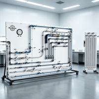 Fluid Friction Apparatus Integrated Pressure Gauge Frame Unit for College Straight Pipe Flow Resistance Measurement
