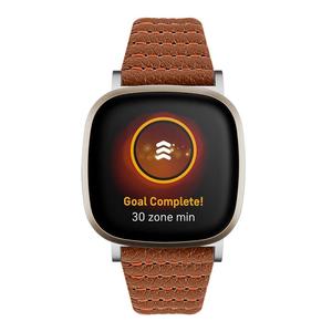 <span class=keywords><strong>Bracelet</strong></span> de remplacement intelligent pour <span class=keywords><strong>Fitbit</strong></span> <span class=keywords><strong>Versa</strong></span> 3/Sense First Layer Cowhide Wave Line <span class=keywords><strong>Bracelet</strong></span> de montre en <span class=keywords><strong>cuir</strong></span> véritable - Product Image 3