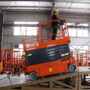 저렴한 가격 공중 가위 유형 4m 6m 12m 유압 플랫폼 건설 아웃워크 용 모바일 전기 가위 리프트 - Product Image 2