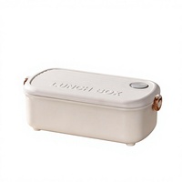 Boîte à lunch chauffante électrique 48W personnalisée en usine, en acier inoxydable 304, étanche, sans eau, chauffe-aliments portable, boîte bento de bureau