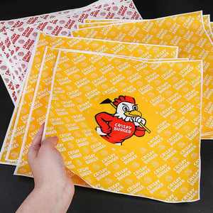 Papier d'emballage alimentaire jetable, enduit, recyclable, résistant à la graisse, pour les boulettes de riz, les sandwichs, les hamburgers, les pizzas et les gâteaux, vente en gros - Product Image 6