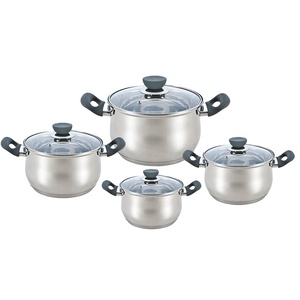SY ชุดหม้อปรุงอาหารสแตนเลส<span class=keywords><strong>8</strong></span>ชิ้น, กระทะเคลือบเซรามิก - Product Image 1