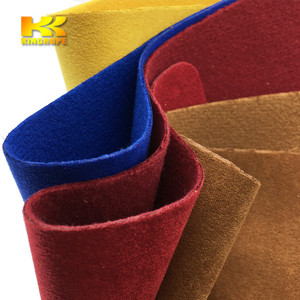 Disponible Micro gamuzas Tela de gamuza de piel sintética Tela de punto de gamuza negra para zapatos bolsos sofá - Product Image 1