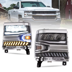 JOP4X4 usine pleine LED voiture phare séquentiel clignotant avant lampe 2016-2018 phares pour SILVERADO 1500 - Product Image 1