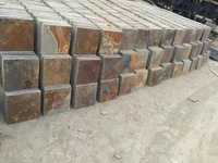 Carrelage en ardoise naturelle rouillée