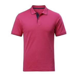 เสื้อโปโลแขนสั้นผู้ชาย สีพื้น สไตล์ลำลอง สำหรับตีกอล์ฟ  รับสกรีนโลโก้ สีตามสั่ง แต่งขอบปกเสื้อตามสั่ง - Product Image 1