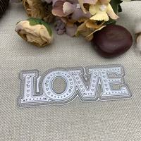 LOVE Fustella per taglio metalli per album fotografici fai da te, scatole regalo, biglietti di auguri in cartoncino, scrapbooking, fustellatura ed embossing