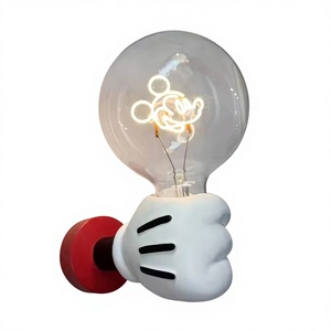 Moderna Lampada Notturna Portatile di Topolino in Alluminio, Stile Cartoon Minimalista, Personalizzata e Creativa per Camera <span class=keywords><strong>da</strong></span> Letto dei Bambini - Product Image 1