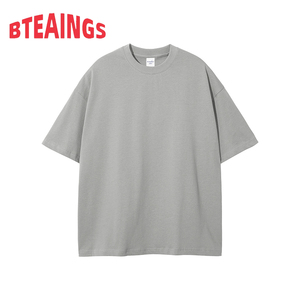 T-shirt Homme Streetwear Coupe Ample Respirant en Coton Pur Double Fil 230G Couleur Unie Manches Courtes – Nouvelle Collection Été 2026 - Product Image 2