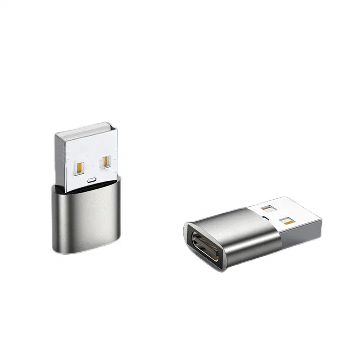 Adaptor USB Tipe C Female Ke USB 2.0 Male USB C Adaptor Rumah Aluminium