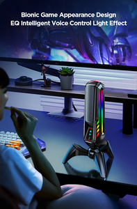 Streaming Gaming Computer Micrófono USB PC Condensador RGB Light Micrófono <span class=keywords><strong>para</strong></span> grabación de video Youtube Studio - Product Image 6