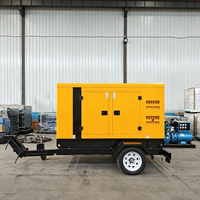 Générateur diesel silencieux robuste de type remorque avec structure anti-vibrations pour les projets de construction de tunnels