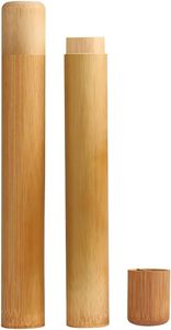 Reusable Eco-friendly Travel <b>Case</b> Bamboo <b>Toothbrush</b> Holder for Bamboo <b>Toothbrush</b> Customized Package - Product Image 1