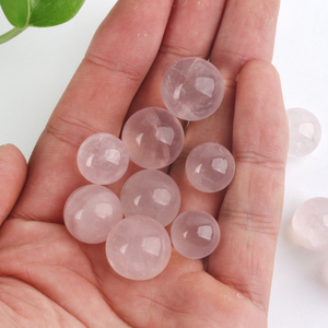 High Quality Crystal Sphere Wholesale Hand Polished Natural Rose Quartz <b>Mini</b> Ball Spheres for Decoration - Product Image 5